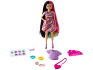 Boneca Barbie Morena Totally Hair Neon - Mattel HKT99 - Pirlimpimpim  Brinquedos