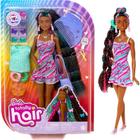 Boneca Barbie Totally Hair com Acessórios Vestido Borboleta