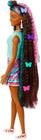 Boneca Barbie Totally Hair Vestido Listrado Negra - Mattel Hcm91