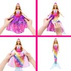 Boneca Barbie Transformação Princesa Em Sereia - Mattel