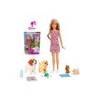 Boneca barbie treinadora de cachorrinhos com acessorios