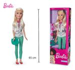 Boneca Barbie Veterinária Profissões Grande 65 Cm - Mattel