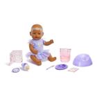 Boneca Bebê Born Interativa Baby Doll Marrom Olhos 916298 - Vila Brasil