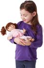Boneca Bebê Brianna de 30cm com Cabelo e Roupa Melissa & Doug