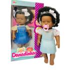 Boneca Bebe Danadinhas com chupeta cabelo loiro cabelo crespo brinquedo de menina boneca infantil