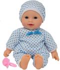 Boneca bebê de 11 polegadas soft body boy em caixa de presente - Chupeta de boneca incluída -bonecas de brinquedo para meninos e crianças