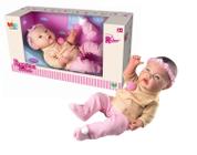 Boneca Bebe Divertida Com Roupinha Fofinha Segura - Milk Brinquedos