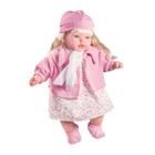 Boneca Bebe Loira Canta Cantigas de Ninar Rose Ring