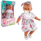 Boneca Bebe Nenezinho Negra Estrela Vestido Rosa 44cm