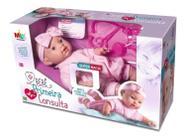 Boneca reborn bebe realista brinquedo com detalhes reais reborne cabelinho  desenhado kit mamadeira - Milk Brinquedos - Boneca Reborn - Magazine Luiza
