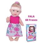 Boneca Bebe Que fala Nolly Fala 60 Frases Fofas 31Cm Estilo Reborn