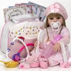 Boneca Bebe Reborn Bonita Menina Baby Alive Acessórios Luxo