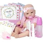 Boneca Bebê Reborn Lara 43 cm Corpo de Silicone Pode Banho - Cegonha Reborn Dolls