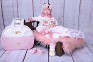 Bebê Reborn Boneca Brastoy De Silicone Rosa Presente para Crianças 55cm Com  Coelhinho de Pelúcia, Magalu Empresas