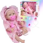 Boneca Bebê Reborn - NewBorn - Faz Xixi Divertoys chupeta fraldinha mamadeira