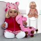 Boneca Bebe Reborn Princesa de Silicone Enxoval Barbie 48 cm