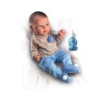 Boneca Bebê Reborn Realista Com Acessório Brinquedo Azul