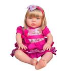 Boneca Bebê Reborn Realista Infantil Baby Kiss Loira 51cm - Sid Nyl