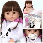 Boneca Bebe Reborn Recem Nascida Silicone Panda Acessórios - Cegonha Reborn Dolls