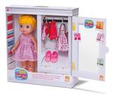 Boneca Bee Hugs Closet Infantil Menina Brinquedo C/ Roupinha