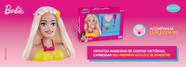 Boneca Busto Barbie Com Acessórios,Vinil macio e atóxico,lançamento da Pupee!