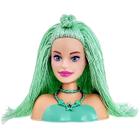 Boneca Busto da Barbie Cabelo Verde com Acessórios Mattel