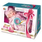Boneca Cabelo Loiro Para Crianças Bebe Canta Cantigas