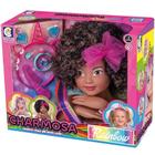 Boneca charmosa rainbow negra 25cm cotiplas