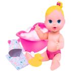 Boneca Com Acessórios Infantil Menina Feita Em Vinil Banheirinha Toalhinha Patinho De Espuma Super Toys