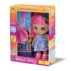 Boneca Com Closet Julie Brave Girls Com Acessorios Bee Toys