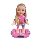 Boneca com Luzes Brincadeira Brilhante no Hoverboard - TOYKING