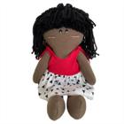Boneca De Pano Bebê Artesanal Nome 30cm