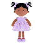 Boneca de pano de pelúcia Onetoo First Baby Doll dormindo 14 cm com vestido