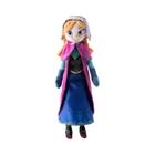 Boneca de Pelúcia Frozen Anna e Elsa (40cm) - Brinquedo Macio para Meninas