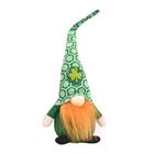 Boneca de pelúcia Gnome, Dia de São Patrício, verde sem rosto, 2 unidades - Wokex