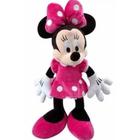 Boneca de Pelúcia Minnie Laço Rosa Mickey Disney