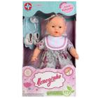 Boneca De Vinil 44cm Articulada Nenezinho Brinquedo Com Chupeta E Sapatinho - ESTRELA