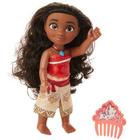 Boneca Disney Princess Moana Petite c/ Pente 15 cm Oficial Licenciado