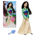 Boneca Disney Store Princess Mulan 28 cm com pincel totalmente posável