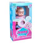 Boneca educativa jenny c/cabelo fala e ensina inglês 32cm super toys