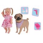 Boneca Elisi Fala 30 Frases Brinquedo e Cachorrinho Pet Wash - Adijomar