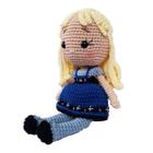 Boneca elsa frozen amigurui crochê