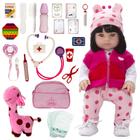 Boneca Enchantimals Girafa infantil Castanho 100% Silicone - Cegonha Reborn Dolls