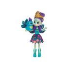 Boneca Enchantimals Patter Peacock de 15 cm com aba e boneco de pavão - Mattel