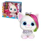 Boneca Fashion Pet Cat Gatinha p/ Pentear e Pintar Adijomar - Adijomar Brinquedos