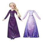 Boneca Frozen 2 Disney Elsa Trajes de Arendelle 2 Vestidos