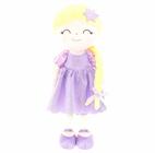 Boneca Gloveleya Princesa Rapunzel 40 Cm + Sacola By Metoo - Original