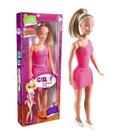 Boneca Grande 42cm com Vestido Brinquedo Menina Amiguinha Barbie Baby