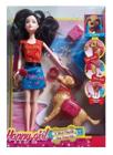 Boneca Hayley com Pet Cachorro e Acessorios - MK TOYS