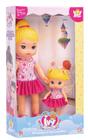 Boneca Ivy Mãe E Filha Loira Ou Morena Anjo Ref 2306 - ANJO BRINQUEDOS